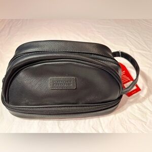 Perry Ellis Toiletries Travel Bag 2 Compartments Has TSA Approved Bottles NWT
